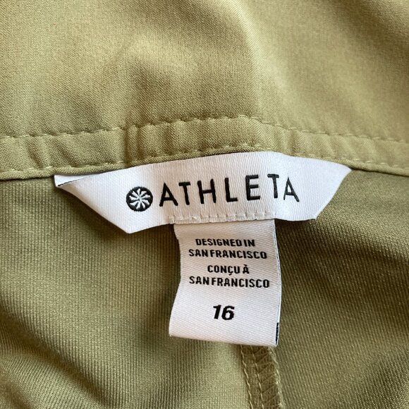 NWOT - Athleta Skyline Pant Olive Size 16 (runs small) - Picture 3 of 8